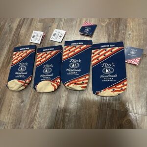 Tito's Vodka Bottle Bag Drawstring LOT OF 4 Bags